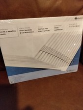 Creative Memories Landscape 12x10 White Scrapbook Pages 15 Retired NEW Sealed,