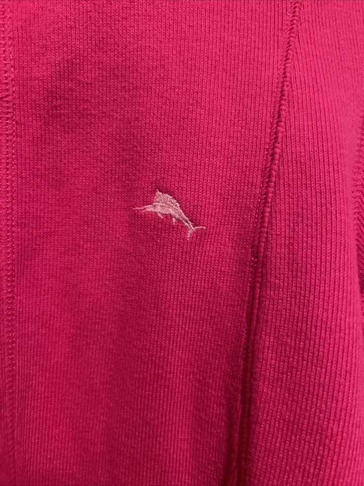 Suéter Henley tejido texturizado rosa para mujer Tommy Bahama talla M Foto 3 de 4