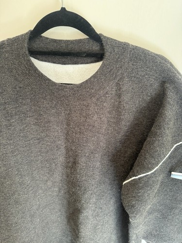 🚨🚨🚨 ON SALE 🚨🚨🚨 Charcoal Knit Jumper With Fringe Edge (M/L) - Picture 5 of 9