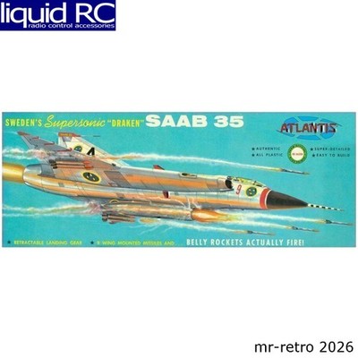 Atlantis Models L570 1/48 Supersonic Saab Draken J-35 Plastic Model Kit