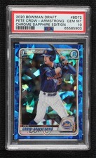 2020 Bowman Chrome Draft Sapphire Edition Pete Crow-Armstrong PSA 10 GEM MT 0c6