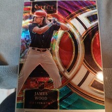 2024 Panini Select James Wood Premier Level Tri-Color Nationals RC SP