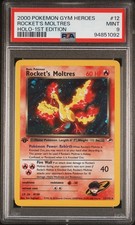 2000 POKEMON GYM HEROES HOLO-1ST EDITION #12 ROCKET'S MOLTRES PSA 9 on eBay