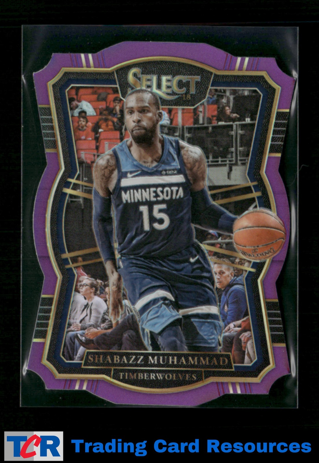 2017-18 Panini Select #116 Shabazz Muhammad Purple Prizms Die Cut #/99