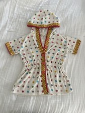 Matilda Jane Terry Cloth Polka Dot Hooded Cover-Up Size 4