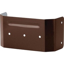 Spectra Metals 3 In. x 4 In. Brown Aluminum Downspout Clip 4DPCLIPRTB Spectra