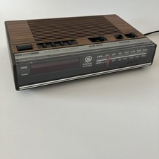 TESTED Vintage General Electric 7-4625F Digital Alarm Clock Radio AM/FM