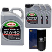 MotoröL Set Syntech 10W-40 Meguin 8 Liter + ÖLfilter FüR Audi A6 A8 100 Avant S6