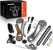 A-Premium 17PCS Engine Timing Chain Kit W/Tensioner & Guide [SOHC, 6Cyl... 
