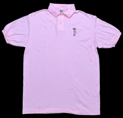 Vintage Bob s Big Boy Polo Pink Original Burger Restaurant Anvil 90s Shades