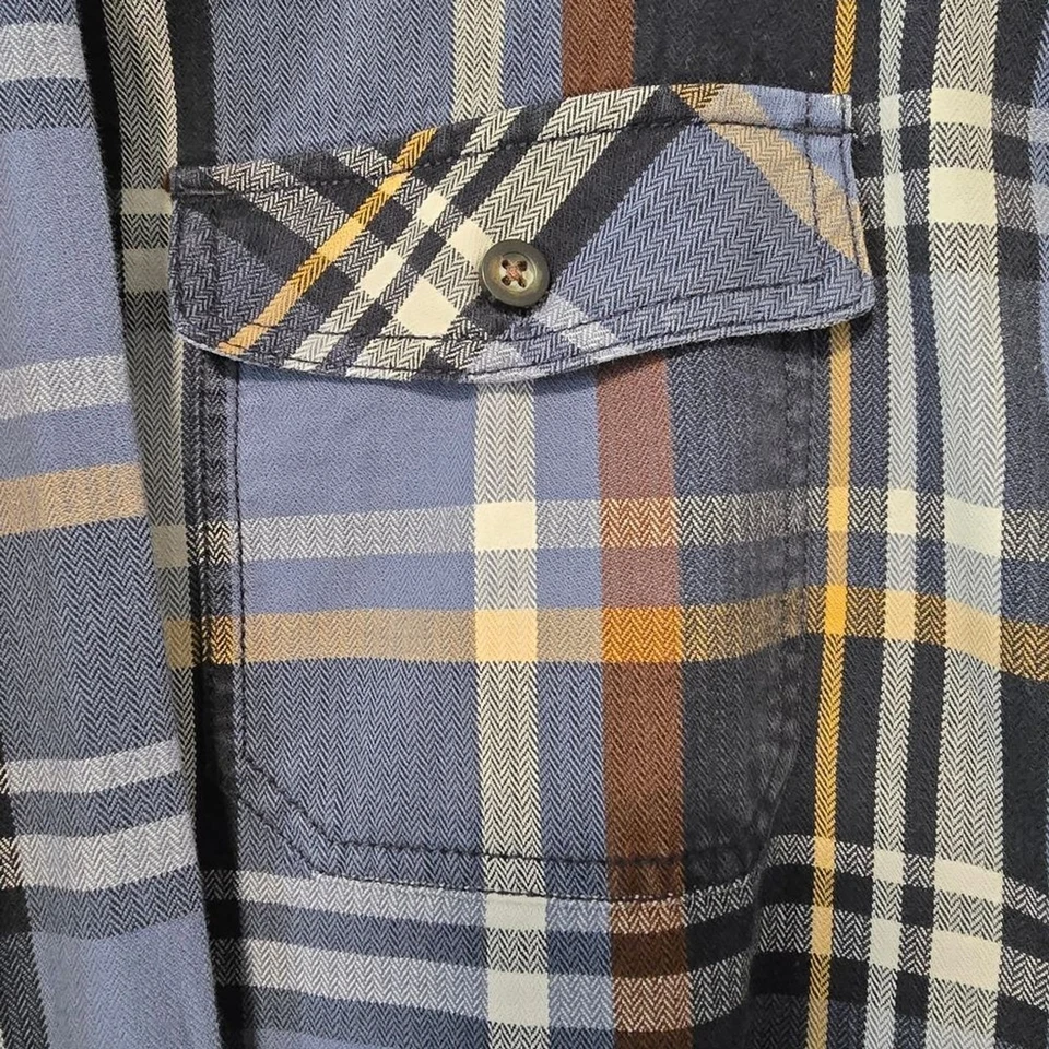 G.H. Рубашка с длинным рукавом на пуговицах мужская Bass XL хлопок клетка - Изображение 4 из 4