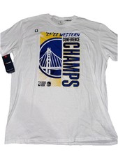 NBA Golden State Warriors Champions T-Shirt Men's White Tee Graphic Logo XL