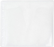 White CD, DVD and Blu-Ray Disc Double-Sided Plastic Sleeves with Non-Woven Fabri