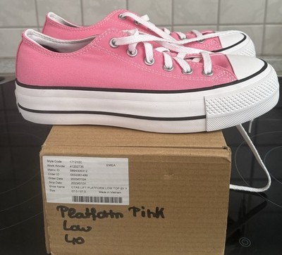 Converse Lift Platform Low Top By You Pink EUR 40