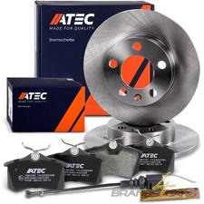 ATEC BREMSSCHEIBEN VOLL Ø230 + BREMSBELÄGE HINTEN FÜR VW POLO 9N