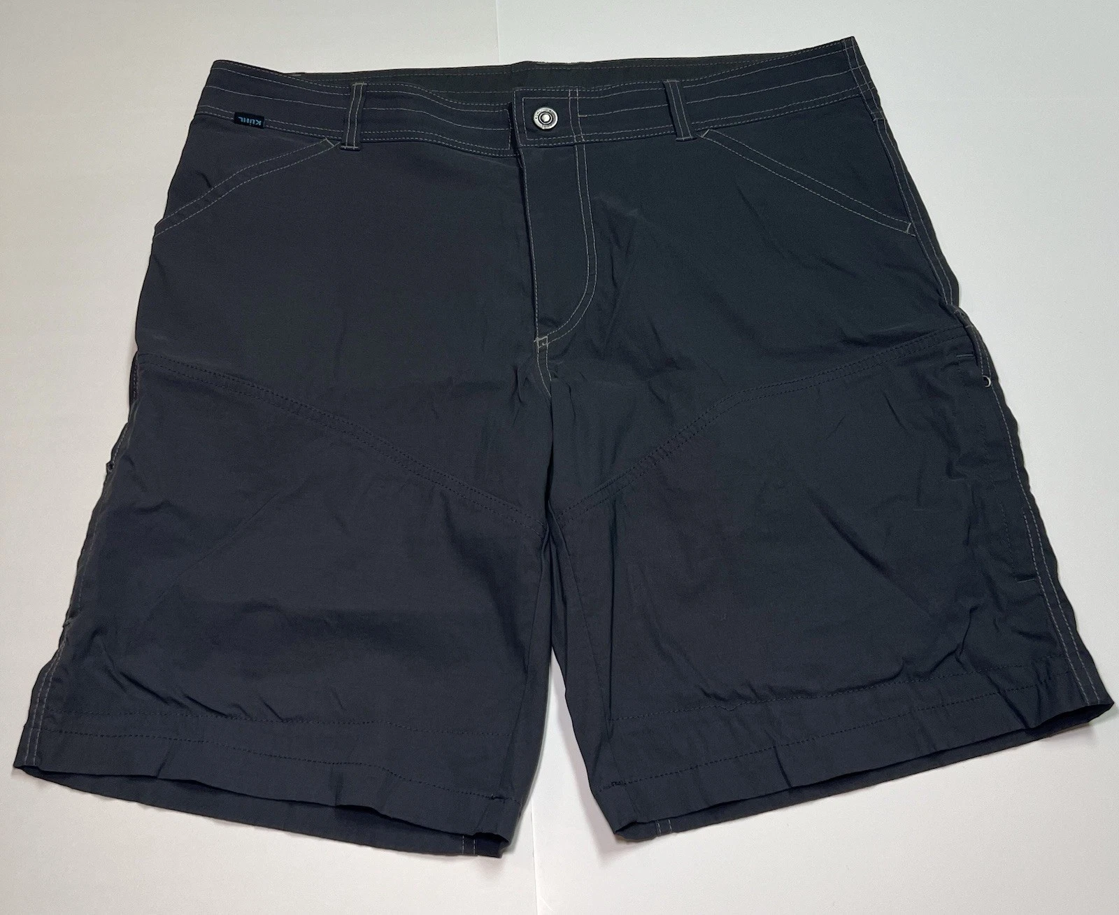 Kuhl Renegade Cargo Shorts Mens 38 Gray Hiking Outdoor Trail Utility