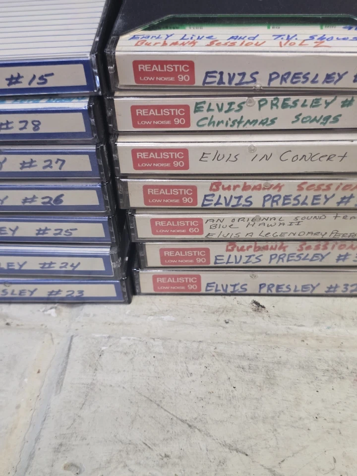 Realistic Radio Shack Elvis Cassete Tapes Lot Of 14 - Image 3 of 4