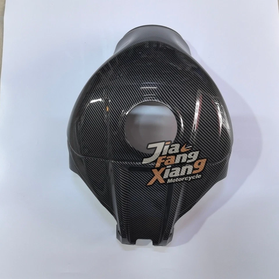 Cubierta protectora del tanque de combustible de fibra de carbono/ABS para Kawasaki Ninja ZX-10R 2011-2024 Foto 4 de 4