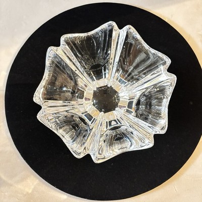 VINTAGE ORREFORS (Sweden) Crystal Bowl (5x3 1/2) Signed Orrefors