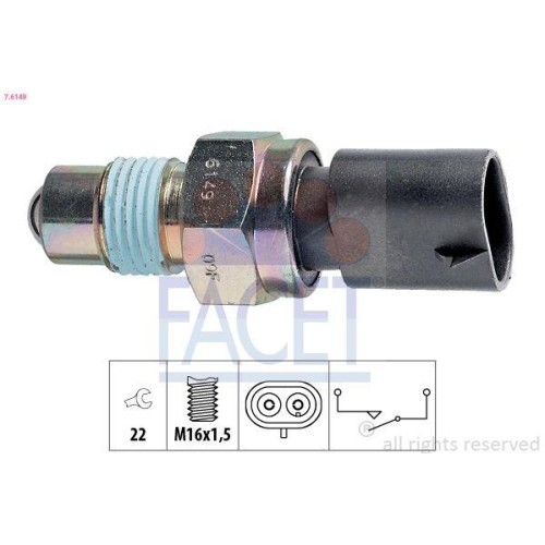 Schalter RüCkfahrleuchte Facet 7.6149 Made In Italy - Oe Equivalent FüR Ford-image