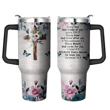 40 Oz Christian Tumbler for Women, Christian Mugs for Mothers Day scripture g...