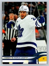 2025-26 UD Series 2 Holiday Green Foil Scott Laughton Toronto Maple Leafs #415