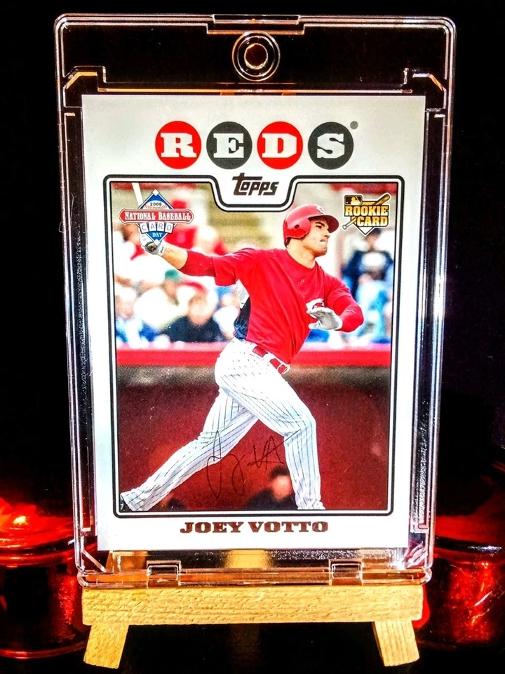 Joey Votto 2008 Topps #7 Reds Rookie National Baseball Card Day (NM-M) ✨✨✨✨✨✨✨✨✨ - Image 3 of 4