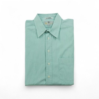 Aquascutum Herren Klassisches Gestreiftes Hemd Größe L #QWE1273