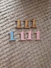 Laser MDF Wooden Number One X7 Items