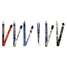 Military Lanyard   Woven Neck Strap with Metal Clip   Choose Your Branch