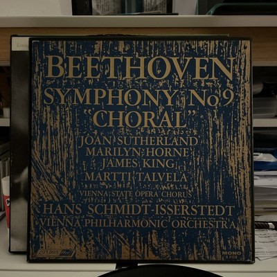 BEETHOVEN SYMPHONY NO9 LP BOX SCHMIDT ISSERSTEDT C424