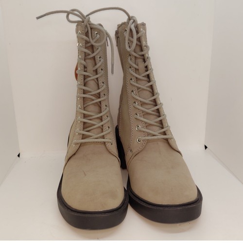 Mia beige Damen-Schnürstiefel mit klobigem Absatz – Größe 8 neu mit Etikett - Bild 3 von 7