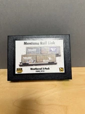 MICROTRAIN MONTANA RAIL LINK BOXCARS WEATHERED 2-PACK