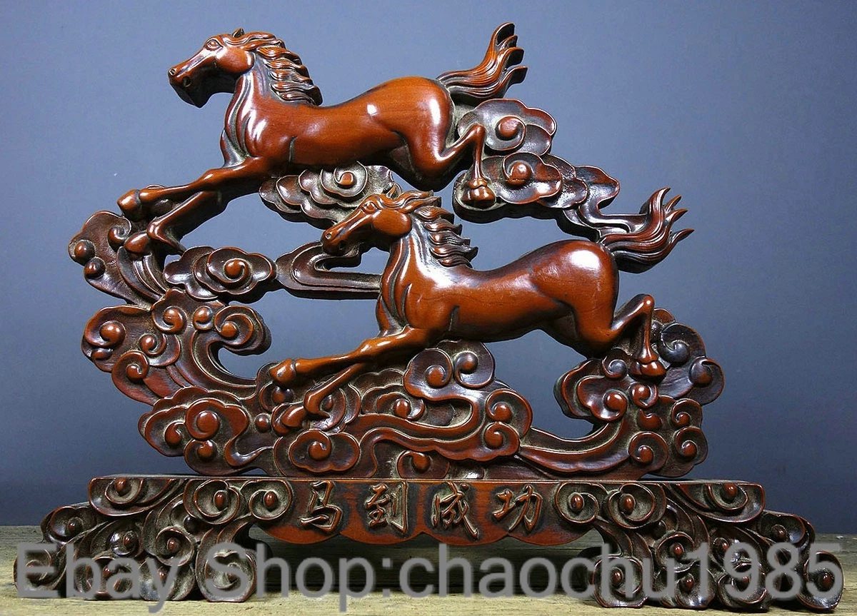 马木制古董原创中国风雕像、雕像| eBay
