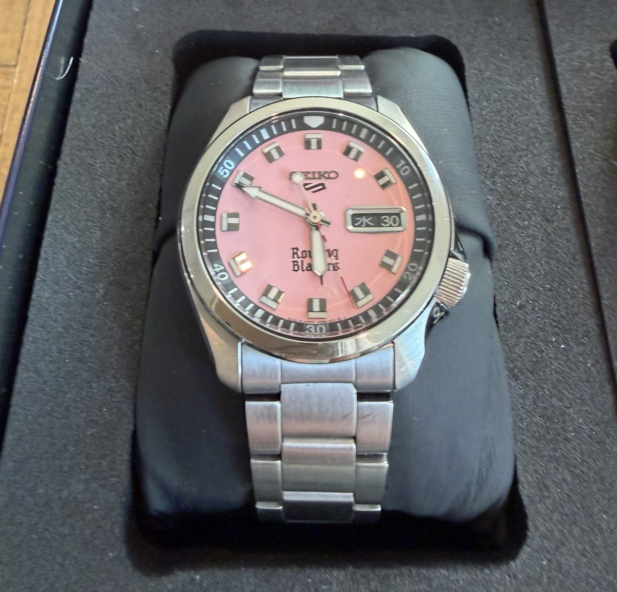 Seiko 5 Sports Rowing Blazers Pink Dial SRPJ67 Limited Edition