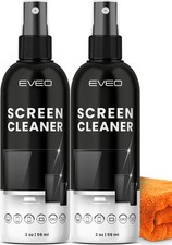 Screen Cleaner Spray - TV and Microfiber Cloth 2 Pack
