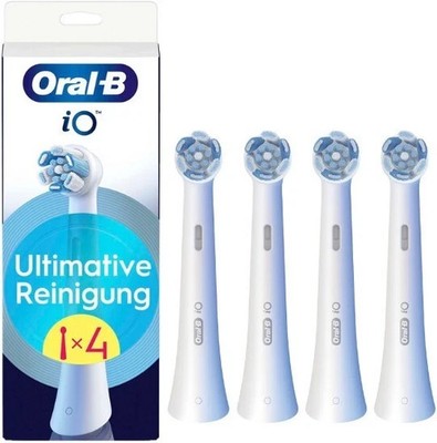 Oral-B iO Ultimate Clean Elektrische Zahnbürstenköpfe Weiß   4er-Pack