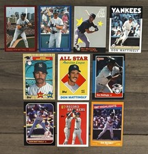 DON MATTINGLY TOPPS DONRUSS FLEER & SCORE BASEBALL CARDS COMBO