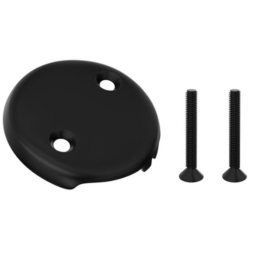 Sleek Black 3 25 Inch Tub Overflow Plate Designed for Most Standard Drains - Picture 6 of 17