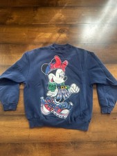 Vintage 90s Mickey Unlimited by Jerry Leigh Minnie Mouse Navy Crewneck Sweatshir