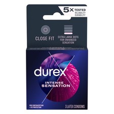 Adult Durex Intense Sensation Condoms 3 Count Hp-Pm9658