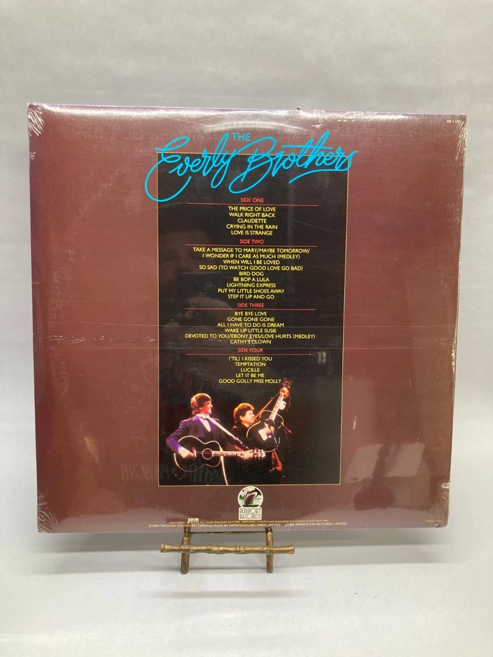 The Everly Brothers Reunion Concert Vintage Vinyl 2LP 1983 Record PB-11001 - Image 3 of 4