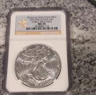 U.S. Mint American Silver Eagle 2012 1 oz .999 Silver NGC MS 70 Early Releases