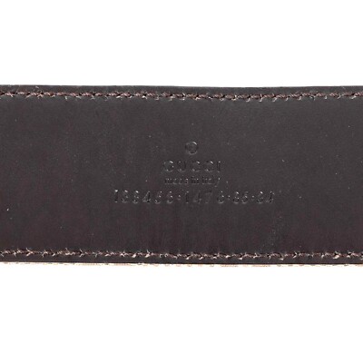 71495 auth GUCCI ebony & beige GG Monogram canvas BAMBOO  display picture 1