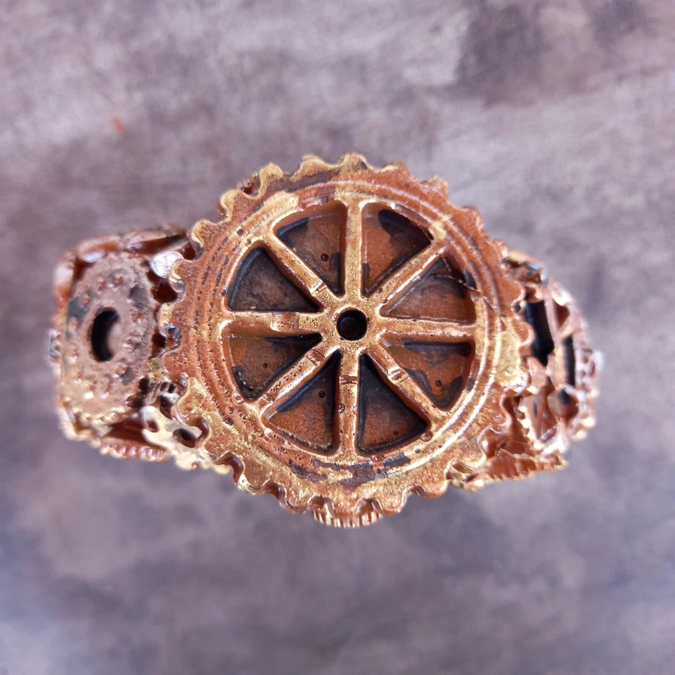 streampunk jewelry woman gothic punk rock solid bracelet luxury brand handmade - Image 4 of 4