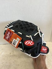 Rawlings Fastpitch Softball Glove WFP115MT 11 1/2" Leather Black/Teal Left NWT