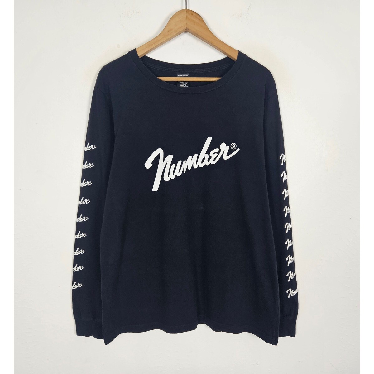 ナンバーナイン05AW ハイスト期 Fender Logo ロンT サイズ3 Number Nine Fender Logo Longsleeve Tee | eBay