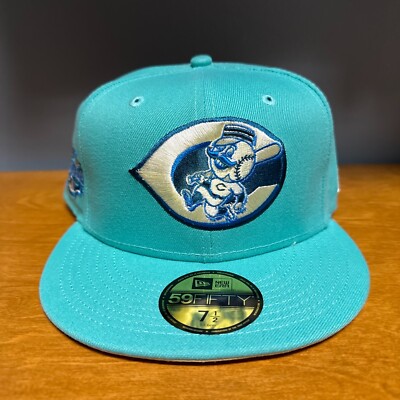 New Era 59FIFTY Cincinnati Reds Beach Glass All Star Teal/Yellow Fitted Hat Cap