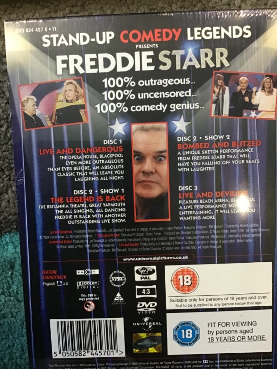 The Freddie Starr Collection (Box Set) (DVD, 2006) for sale