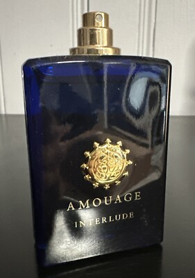 Interlude by Amouage, 3.4 oz EDP Spray for Men Sprayed Many Times/ No Box Or Cap